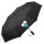 Regenschirm San Marino Flagge Herz 98cm Schwarz