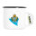 Emaille Tasse San Marino Flagge Herz 300ml Vintage