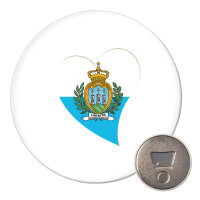 Magnet San Marino Flagge Herz 59mm...