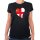 Damen T-Shirt Sark Flagge Herz