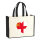 Jutetasche Sark Flagge Herz 21 Liter Black