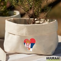 Organizer Serbien Flagge Herz