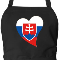 Sch&uuml;rze Slowakei Flagge Herz mit Taschen
