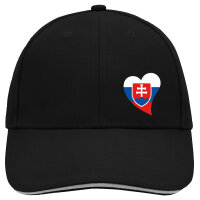 Kappe Slowakei Flagge Herz