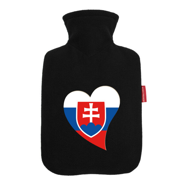 Wärmflasche Slowakei Flagge Herz