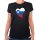 Damen T-Shirt Slowenien Flagge Herz