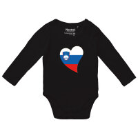 Baby Body Slowenien Flagge Herz