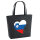 Filz Shopper Slowenien Flagge Herz 22 Liter