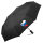 Regenschirm Slowenien Flagge Herz 98cm Schwarz