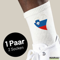Unisex Socken Slowenien Flagge Herz Baumwolle