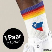 Unisex Socken Slowenien Flagge Herz Baumwolle