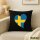 Kissen Schweden Flagge Herz 40x40cm