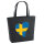 Filz Shopper Schweden Flagge Herz 22 Liter