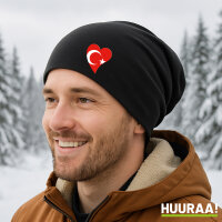 Beanie T&uuml;rkei Flagge Herz