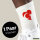 Unisex Socken Türkei Flagge Herz Baumwolle