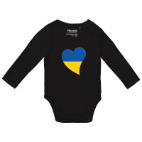 Baby Body Ukraine Flagge Herz