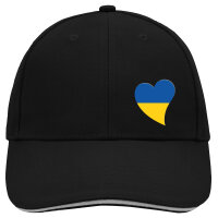 Kappe Ukraine Flagge Herz