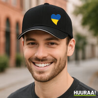 Kappe Ukraine Flagge Herz
