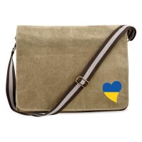 Umh&auml;ngetasche Ukraine Flagge Herz 14 Liter