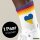 Unisex Socken Ukraine Flagge Herz Baumwolle