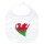Baby Lätzchen Wales Flagge Herz Klettverschluss