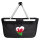 Einkaufskorb faltbar Wales Flagge Herz 20 Liter Black