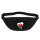 Bauchtasche Wales Flagge Herz 2,5 Liter Black