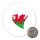 Magnet Wales Flagge Herz 59mm Kühlschrankmagnet