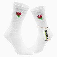 Unisex Socken Wales Flagge Herz Baumwolle