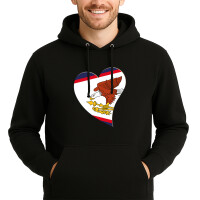 Unisex Hoodie Amerikanisch-Samoa Flagge Herz