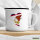 Emaille Tasse Amerikanisch-Samoa Flagge Herz 300ml Vintage