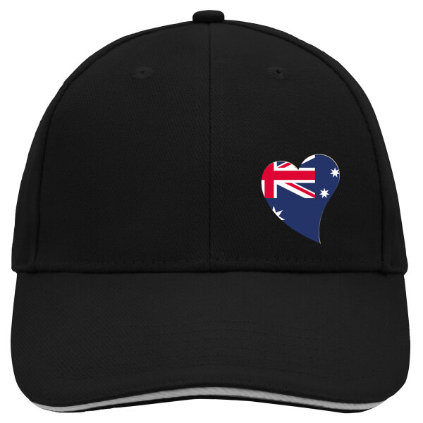 Kappe Australien Flagge Herz