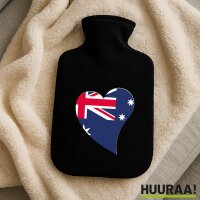 Wärmflasche Australien Flagge Herz