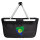 Einkaufskorb faltbar Weihnachtsinsel Flagge Herz 20 Liter Black