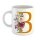 Kaffeetasse Buchstabe B Weiß 330ml