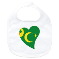 Baby L&auml;tzchen Kokosinseln Flagge Herz...
