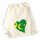 Turnbeutel Kokosinseln Flagge Herz 12 Liter