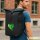 Kurierrucksack Kokosinseln Flagge Herz 30-44 Liter Black Melange