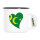 Emaille Tasse Kokosinseln Flagge Herz 300ml Vintage
