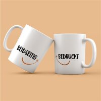 Kaffeetasse Buchstabe T Weiß 330ml