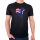 Herren T-Shirt Cookinseln Flagge Herz