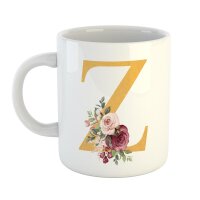 Kaffeetasse Buchstabe Z Weiß 330ml
