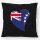 Kissen Cookinseln Flagge Herz 40x40cm