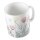 Kaffeetasse Pastell Blumen Weiß 330ml