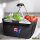 Einkaufskorb faltbar Cookinseln Flagge Herz 20 Liter Black