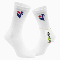Unisex Socken Cookinseln Flagge Herz Baumwolle