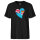 Herren T-Shirt Fidschi Flagge Herz