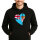 Unisex Hoodie Fidschi Flagge Herz