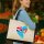 Jutetasche Fidschi Flagge Herz 21 Liter Black