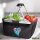 Einkaufskorb faltbar Fidschi Flagge Herz 20 Liter Black
